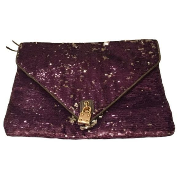 ALEXIS HUDSON Sequin Clutch Envelope Style Magnetic Closure NEW w/Tag - Picture 9 of 16